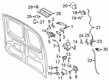 2017 Ford Transit Connect Rear Door Striker Diagram - DT1Z-61264A10-A