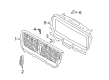 Lincoln Corsair Grille Diagram - LJ7Z-8200-CA