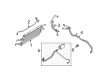 Ford F-350 Super Duty Oil Cooler Hose Diagram - 8C3Z-7R081-B