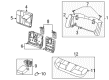 Mercury Seat Cover Diagram - 1F1Z-5463804-CAA