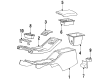 1990 Ford Thunderbird Ashtray Diagram - E9SZ6304788A