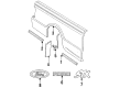 Ford Ranger Mud Flaps Diagram - F37Z-16A550-C