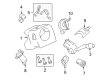 2009 Ford F-250 Super Duty Steering Column Cover Diagram - 7C3Z-3530-AC