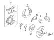 Mercury Mariner Parking Brake Cable Diagram - 6L8Z-2A635-J