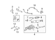 2008 Ford Expedition PCV Hose Diagram - 2L1Z-6A664-GA