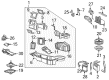 1997 Ford F-350 Heater Core Diagram - H2MZ-18476-E