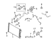 2007 Mercury Milan Radiator Hose Diagram - 6E5Z-8286-AA
