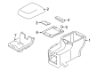 Ford Taurus X Center Console Base Diagram - 5F9Z-74045A36-AC