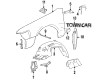 1992 Lincoln Town Car Emblem Diagram - FOVY-16098-A