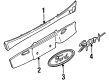 Mercury Tracer Emblem Diagram - F8CZ-16098-AAD