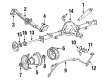 1996 Ford E-250 Econoline Brake Dust Shields Diagram - E4TZ-2211-B