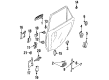 1992 Ford Escort Front Door Striker Diagram - F1CZ-5822008-A