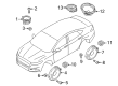 Ford Mustang Car Speakers Diagram - DS7Z-18808-F