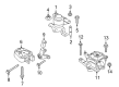 2018 Lincoln MKZ Motor And Transmission Mount Diagram - DG9Z-6E042-B