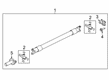 2024 Ford Expedition Driveshaft Yokes Diagram - JL1Z-4841-B