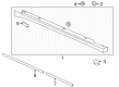 2016 Lincoln MKZ Weather Strip Diagram - DP5Z-58101C36-A