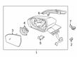 Lincoln MKX Car Mirror Diagram - FA1Z-17682-DCPTM