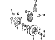 2000 Ford F-150 Brake Backing Plate Diagram - XL3Z-2K004-AA