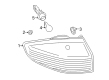 Ford Fiesta Back Up Light Diagram - D2BZ-13404-B