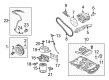 2015 Ford Fusion Belt Tensioner Bolt Diagram - -W500025-S437