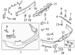 Ford Special Service Police Sedan Bumper Reflector Diagram - DG1Z-15A449-A