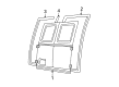 1994 Ford E-350 Econoline Weather Strip Diagram - F3UZ-1543723-A