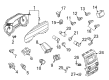 2022 Ford Mustang Mach-E Trunk Latch Diagram - FA1Z-7443150-B