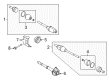 2008 Ford Escape CV Boot Diagram - 5L8Z-3A331-AA