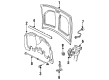 Ford Windstar Hood Latch Diagram - F68Z-16700-A