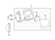 2008 Ford E-250 Car Mirror Diagram - 7C2Z-17683-AA