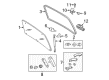 2009 Mercury Mariner Tailgate Latch Diagram - 9L8Z-7843150-B