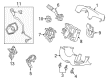 2013 Ford Police Interceptor Sedan Steering Column Cover Diagram - DG1Z-3530-AA