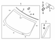 Ford Windshield Diagram - DA8Z-7403100-A