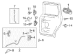 2009 Lincoln Navigator Door Handle Diagram - 9L7Z-7826604-AD