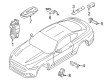 Ford Mustang Car Key Diagram - JR3Z-15K601-N