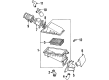 1995 Mercury Mystique Air Filter Box Diagram - F5RZ9600C