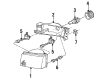 Mercury Headlight Diagram - F3XY13007A