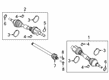 Ford Maverick Axle Shaft Diagram - K2GZ-3A329-A