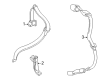 2007 Ford Freestyle Seat Belt Diagram - 6F9Z-74600A38-CA