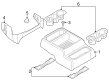 2022 Ford F-250 Super Duty Cup Holder Diagram - HC3Z-2513562-BC