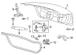 2011 Lincoln MKS Lift Support Diagram - 8A5Z-54406A10-A