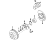 Mercury Villager Brake Backing Plate Diagram - F5XY2K004A