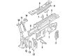 Ford F-250 HD Dash Panels Diagram - F4TZ1501610A