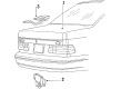 1991 Ford Taurus Weather Strip Diagram - E9DZ5443720A