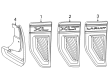 Ford Maverick Mud Flaps Diagram - NZ6Z-16A550-AA