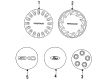 1993 Ford Taurus Emblem Diagram - F3DZ-1141-A