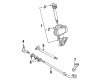 Ford F-250 Tie Rod Diagram - E8TZ-3304-A