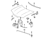 1998 Mercury Mystique Hood Hinge Diagram - F5RZ-16796-A