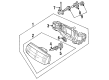 Ford Probe Instrument Panel Light Bulb Diagram - F1CZ-13466-C