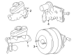 Ford Mustang Brake Master Cylinder Diagram - F9ZZ-2140-CA